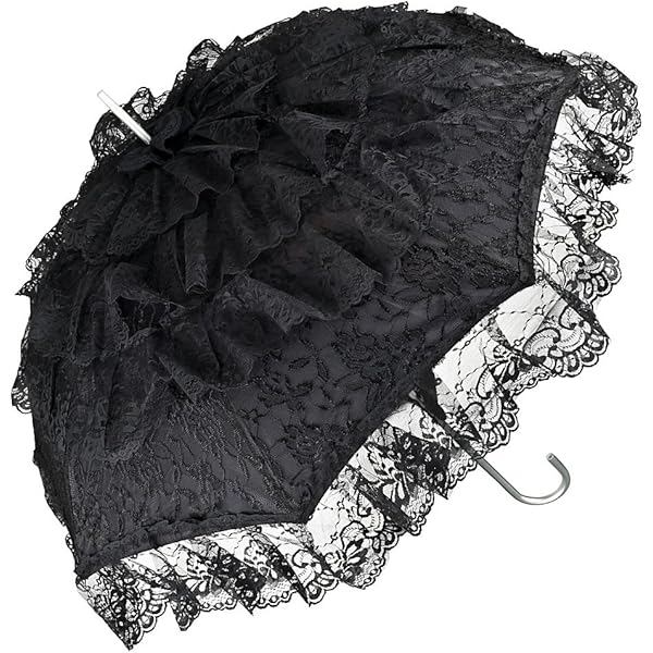 Princesse Dentelle Vintage Dentelle UV Soleil Parasol Pliage 3D Fleur Parapluie Broderie 3 Pliage Bleu Jours Pluvieux, Journées Enneigées, Les Journées Ensoleillées Sont Disponibles, Bleu,Noir, Medium