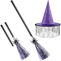 Xanthelle Chapeau De Sorcière Avec Lunettes - Accessoire Costume Halloween Femme Enfant, Effet Magique Pour Carnaval Et Soirées