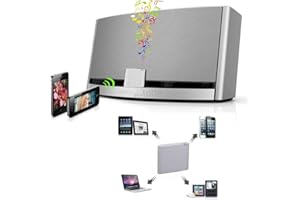 DIVISTAR gse Bluetooth A2DP Music Audio Receiver Adapter for Bose Sounddock and 30-Pin iPod/iPhone Dock Speaker