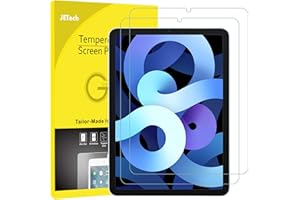 JETech Ochraniacz Ekranu dla iPad Air 5/4 (10,9 Cala, Model 2022/2020, 5/4 Generacja), Folia ze Szkła Hartowanego, HD Wyczyść, 2 Sztuki