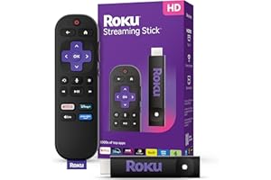 Roku® Streaming Stick™ 2025 – HD Roku Streaming Device for TV with Voice Remote – Free and Live TV