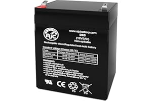 AJC Battery Replacement Compatible with Ritar RT1250 RT150H 12V 5Ah Sealed Lead Acid Battery