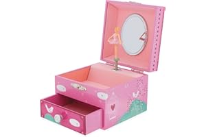 ULYSSE COFFRE MUSICAL CAGE AUX OISEAUX AVEC TIROIR – MELODIE CINDERELLA’S FREAMS OF THE BALL (Prokofiev) Couleurs d’Enfance 9510