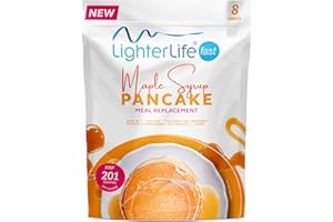 LIGHTERLIFE FAST LighterLife Maple Syrup Pancake, High in Protein, Meal Replacement Pancake, 8 Servings per Pack