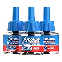 Odomos Protect Liquid Vaporiser Refill |Provides 100% Protection against Mosquitoes – 135ml (45ml * 3)