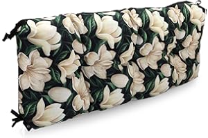 Amazinggirl Palettenkissen Outdoor Waschbar 40 x 120 cm - Pallettensitzkissen Europaletten Sitzkissen Polster Blumen Gelb-Grün