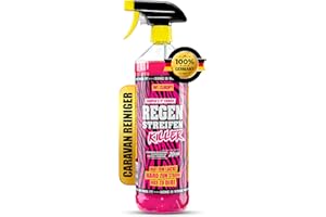 ‎WOSHUP! WOSHUP! High Power Wohnwagen Reiniger Regenstreifen Killer Xtra Skin Schutzfilm 1000 ml Regenstreifenentferner für Wohnwagen, Wohnmobil, Boot, Anti Regenstreifen (1 Liter)