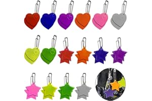 aghoer Reflektor Anhänger, 32 Stück Schmetterling Sicherheitsreflektor, Geeignet für Kleidung, Schulranzen, Haustiere