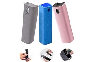 Nihexo 3 In 1 Fingerprint-Proof Screen Cleaner, Reusable Screen Cleaner, All-in-One Screen Cleaner Spray Wipe for All Phones, Laptop and Tablet Screens (Pink)