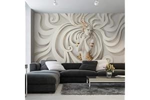 Muralo samoprzylepna fototapeta 315 x 210 cm, z efektem meduzy 3D, tapeta luksusowa o wyglądzie kamienia, marmur do salonu, sypialni, obraz ścienny XXL, ściana: szer. 315 cm x wys. 210 cm