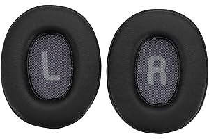 EMSea Wymienne wkładki do słuchawek z pianką izolacyjną ze skóry białkowej, kompatybilne z JBL Tune 700BT 750BTNC 760NC, czarne, 2 szt