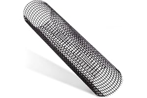 PWS 5 x Gutter Guards 1 m Each | Leaf Guard for Rain Gutter Diameter 100-125 mm | Gutter Grille Leaf Catcher, UV-Resistant, Easy to Assemble, Black, Leaf-Free Gutter, Leaf Stop