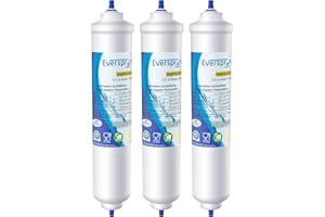 EVERSPRING Wasserfilter Kühlschrank Kompatibel mit Samsung DA29-10105J, DA29-10105J HAFEX/EXP, DA99-02131B, WSF-100, EF9603, HAIER LG Inline-Kühlschrank,3 Stück