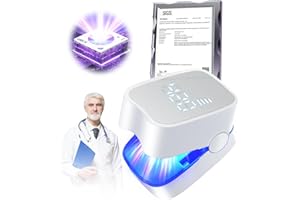 LOZLTX Medizinische Qualität Nagelpilz Laser mit Zeitmessgerät【3 Blau 1 Infrarot-Stärkste Therapie】Nagelpilz Lasergerät【SGS Zugelassen-Sicher und Zuverlässig】Laser Nagelpilz【21Tage Schnell Wirkende】