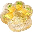 Cat Paw Squishy Toys | سكوشي Pet Paw Squeeze Fidget Toys | Sequin Cute Animal Claw Pinch Stress Relief Toys Fast Rebound | Strawberry Paws Sensory Toy Stress Balls for Kids & Adults