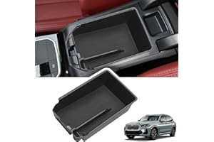 YUMZECO Mittelkonsole Aufbewahrungsbox kompatibel mit BMW X3 G01/ X4 G02/ Neu iX3 2019 2020 2021 2022 2023 2024, Mittelarmlehne Handschuhfach Aufbewahrung mit kleingeld aufbewahrung