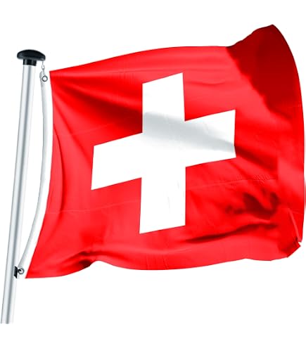 Bandiera Del Canton Vallese 3x5 Ft (90x150 Cm) - Prodotta In EU - Flagsandmore