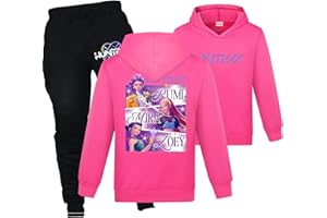 Duoxinbos KPOP Tracksuit Girls Vintage Y2k Hoodies Hip Hop Streetwear Fashion Kids Long Sleeve & Pants Sets Printed Sweatshirt