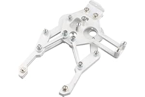 HALJIA Mechanical Robotic Arm Aluminium Clamp Claw Mount Robot Kit Compatible with Arduino MG995 SG5010