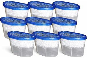 ACCURATE 500ml Interior Dehumidifier Pack of 10 | Condensation Remover Moisture Absorber for Damp, Mould, Moisture in Home,Kitchen, Wardrobe, Bedroom, Caravan, Office, Garage (PACK OF 10)