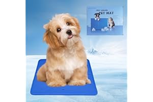 CHOSHOME Cooling Mat for Dog Pet Cooling Mat Non-Toxic Gel Self Cooling Pad for Dogs and Cats Blue 40x50CM