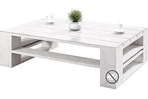 Sunnypillow Pallet Furniture, Euro Pallets, Indoor and Outdoor Lounge, Garden Furniture, Wood Garden Furniture Set, Lounge Furniture, Terrace, Balcony, Loft Style, Pallets, Solid Wood, 2-seater Sofa, Mottled, Natural