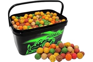 ‎ANGEL-BERGER Magic Baits Boilie Mix im Eimer 4 Kg Futterboilies Feeder Boilie Karpfenboilies Carp Baits