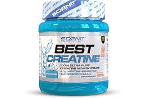 SCENIT REDEFINING YOUR BODY Best Creatine - 500 g - Monohydrate de creatine micronisee - Poudre de creatine sans saveur - Creatine 500g - monohydrate de creatine contribue à l'augmentation masse musculaire
