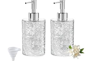 yolzhxe 2 styck 400 ml seifenspender i plast, transparent tvåldispenser