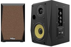 WIIBO ACOUSTICS Wiibo Neo 50 V2 Black - Altavoces Activo y Pasivo Profesionales - Potencia de 50W - Altavoz con Bluetooth - Conexión USB/SD - Sistema Bass Reflex - Mando a Distancia Incluido - Color Negro