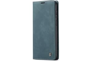 JMstore Funda Compatible con Xiaomi Redmi Note 9S/Note 9 Pro, Magnético Carcasa Funda Móvil Billetera Cuero Funda con Tapa Libro Caso Soporte Plegable (Azul)