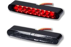 Germany Motorsports LED Motorrad Beleuchtung Set Blinker Blinkleuchten Rücklicht Rückleuchte e-geprüft 12V universal (1 Rücklicht)