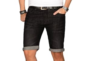 Indicode Męskie letnie dżinsy krótkie spodenki letnie szorty bermudy B556a
