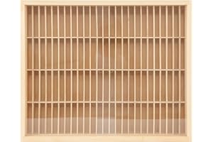 GENERIC Large Capacity 100-Slot Cassette Tape Storage Rack, Wooden Wall Mount CD Rack, CD Storage Units With Acrylic Door, Wall Mount or Freestanding CD Holder