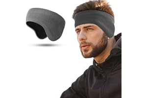 WTACTFUL Dwuwarstwowy polar Pro, ocieplacze na uszy nauszniki na zimną pogodę opaski na uszy dla mężczyzn kobiet narciarstwo bieganie jazda na rowerze