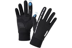 SOLO ACTFIT AFIT Gants d'hiver, Gants de Vélo à Écran Tactile Gants d’Hiver Chaud Coupe-Vent Étanche Antidérapant, Running Randonnée Escalade Gants, Gants de Sport Moto Hiver pour Homme et Femme