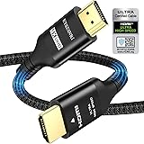 8K HDMI Cable 2.1 2M, Etseinri Ultra High Speed HDMI Certified Cable 10K/8K/5K/4K(8K@60Hz 4K@120Hz) 48Gbps HDMI to HDMI Cord 