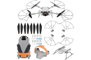 Craznick Mini 3 Pro propellrar – med blad skydd propellerhållare rekvisita stabilisator landningsutrustning ben vikbar förlän