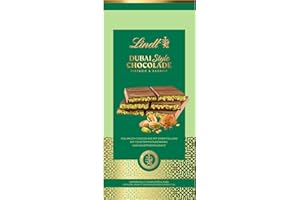 Lindt Tableta de chocolate Dubai Style con chocolate con leche, crema de pistacho y kadayif