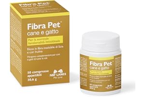 NBF Lanes | Fibre Pet pour Chien et Chat, 50 comprimés attrayants, pour la Fonction intestinale Normale