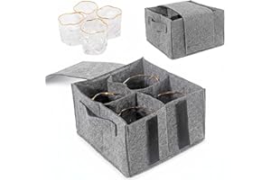 ECLOVE Soporte para Tazas de Camping,2PCS Portavasos de Fieltro para Autocaravana,Bolsa de Fieltro, Portavasos Camping, Organizador Platos Bolsa, para 8 Tazas ,Autocaravanas Accesorios, para Caravana,Cocina