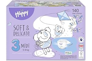 bella baby Happy Pieluchy rozm. 3 midi 5-9 kg HAPPY BOX 140 sztuk