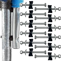 Kit 12 Viti Per Trampolino - Ricambi In Acciaio E ABS Per Fissaggio Sicuro - Foto 8