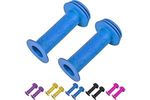 CycForge ​​Children's Bicycle Grips 22 mm - Safe Impact Protection with Paw Pattern - Soft Non-Slip Grips for Scooter & Balance Bike 95 mm, Cute Design