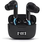 DCB SOUND Cuffie Bluetooth 5.3-Airpods-Auricolari Bluetooth con 4 MIC HD-Cuffie per IOS/ANDROID-Cuffie Wireless Bassi Potenti