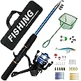 Kit De Pêche Complet – Canne Télescopique, Moulinet, Leurres Et Housse