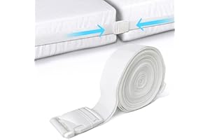 X SIM FITNESSX Matratzenhalter | Verbindet zwei Matratzen zu einer großen LiegeFläche | variabel einstellbar | Matratzen-Stopp | Halterung | Doppelbettbrücke | Bettbrücke | Matratzenkeil | liebesbrücke (weiß)