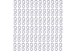 SHATCHI 108Pcs Clear Mini Gutter Hooks S Shape – Reusable Christmas Light Hangers, Plastic Gutter Hanging Clips for Outdoor Festival & Seasonal Fairy Lights