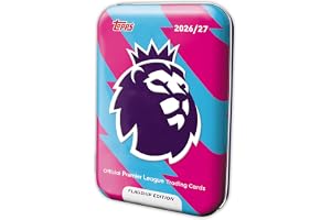 Topps flaggskepp Premier League 2026/27 samlarkort – slumpmässig megaburk | Varje megaburk innehåller 40 kort inklusive 2 On Fire-kort plus 2 exklusiva rosa spänningparalleller!