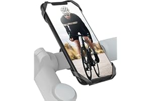 PLAUSO BAONUOR Baonuor Handyhalterung Fahrrad, abnehmbare Handyhalterung, Fahrrad Face ID/Touch ID kompatibel, 360° drehbar, universelle Motorrad/Fahrrad Silikon Handyhalterung, für 4-6 Zoll Smartphone, MTB